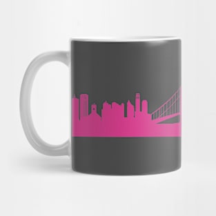 San Francisco skyline pink Mug